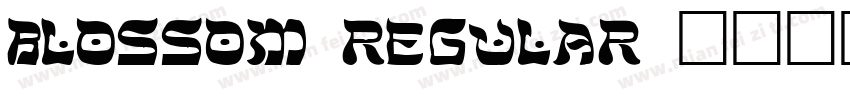 Blossom Regular字体转换